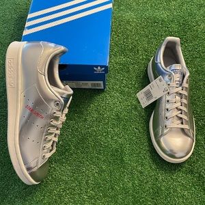 Adidas Stan Smith Metallic mens sz 7 women's sz 9